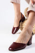 Bordo Patent Leather Heeled Shoes